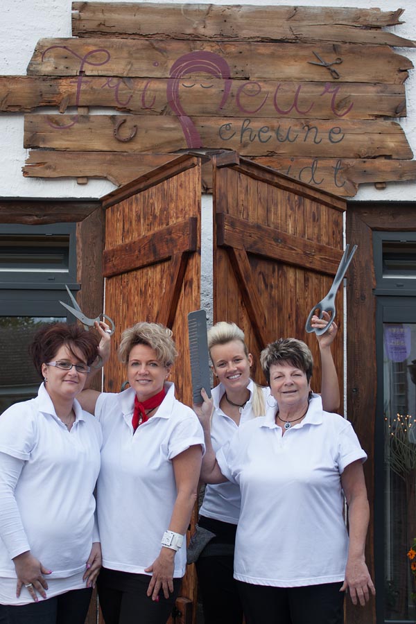 Friseur Scheune Schmidt Schermen Team Familie Schmidt