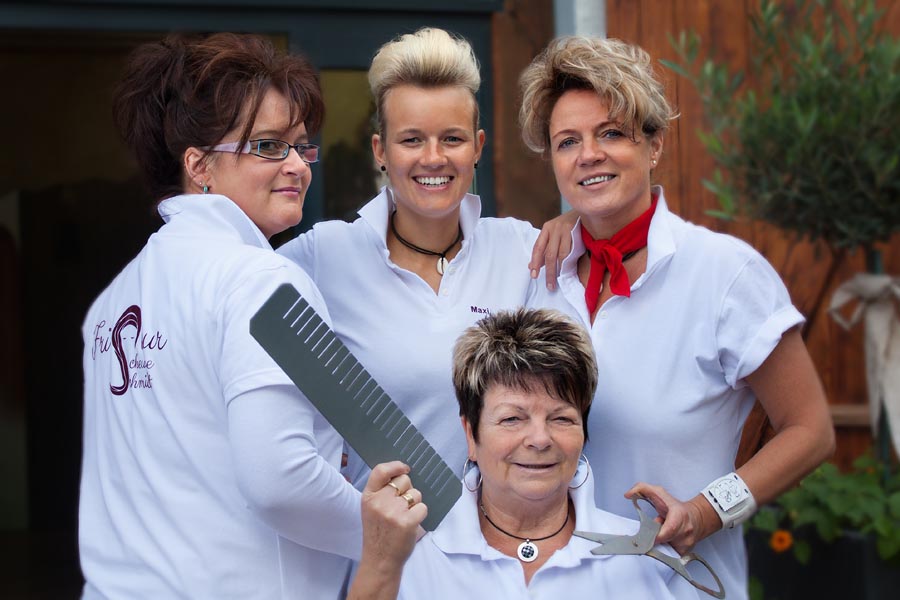 Friseur Scheune Schmidt Schermen Team Familie Schmidt